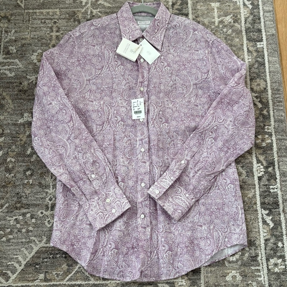 Brunello Cucinelli Men’s Basic Fit Shirt